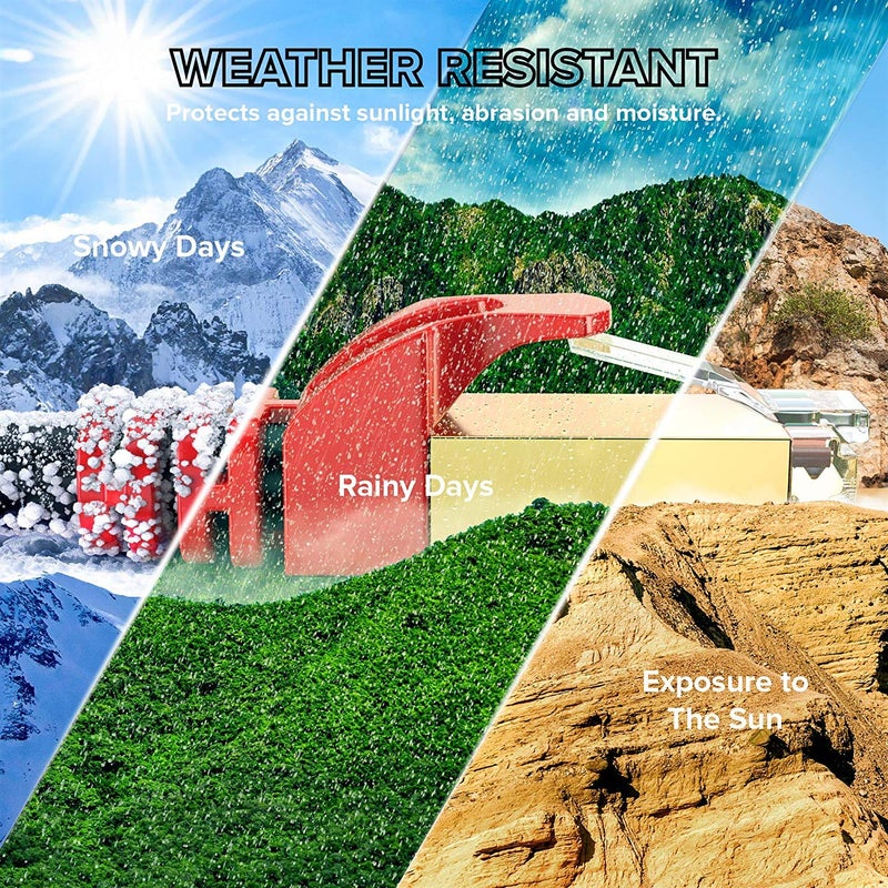 MutecPower 32.5 ft / 10m CAT 7 Outdoor Waterproof Direct Burial RJ45 Ethernet Network Cable - SFTP - 600 Mhz - Black with Cable Ties & Clips - Image 4